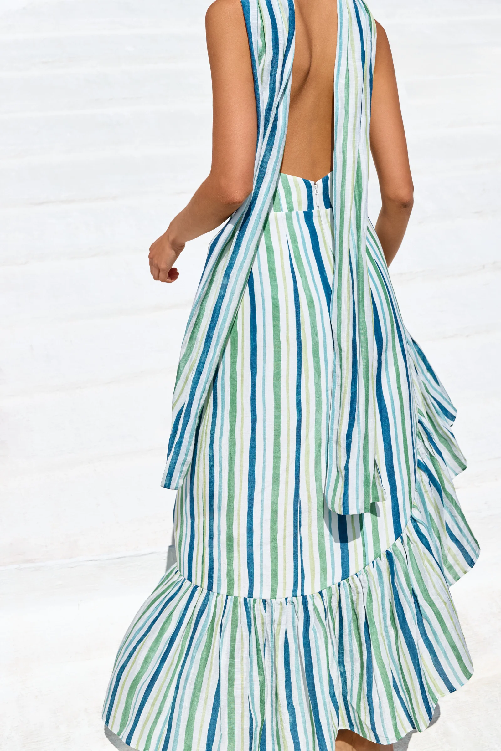 GWENDOLYN ASYMMETRICAL RUFFLE DRESS - Image 5