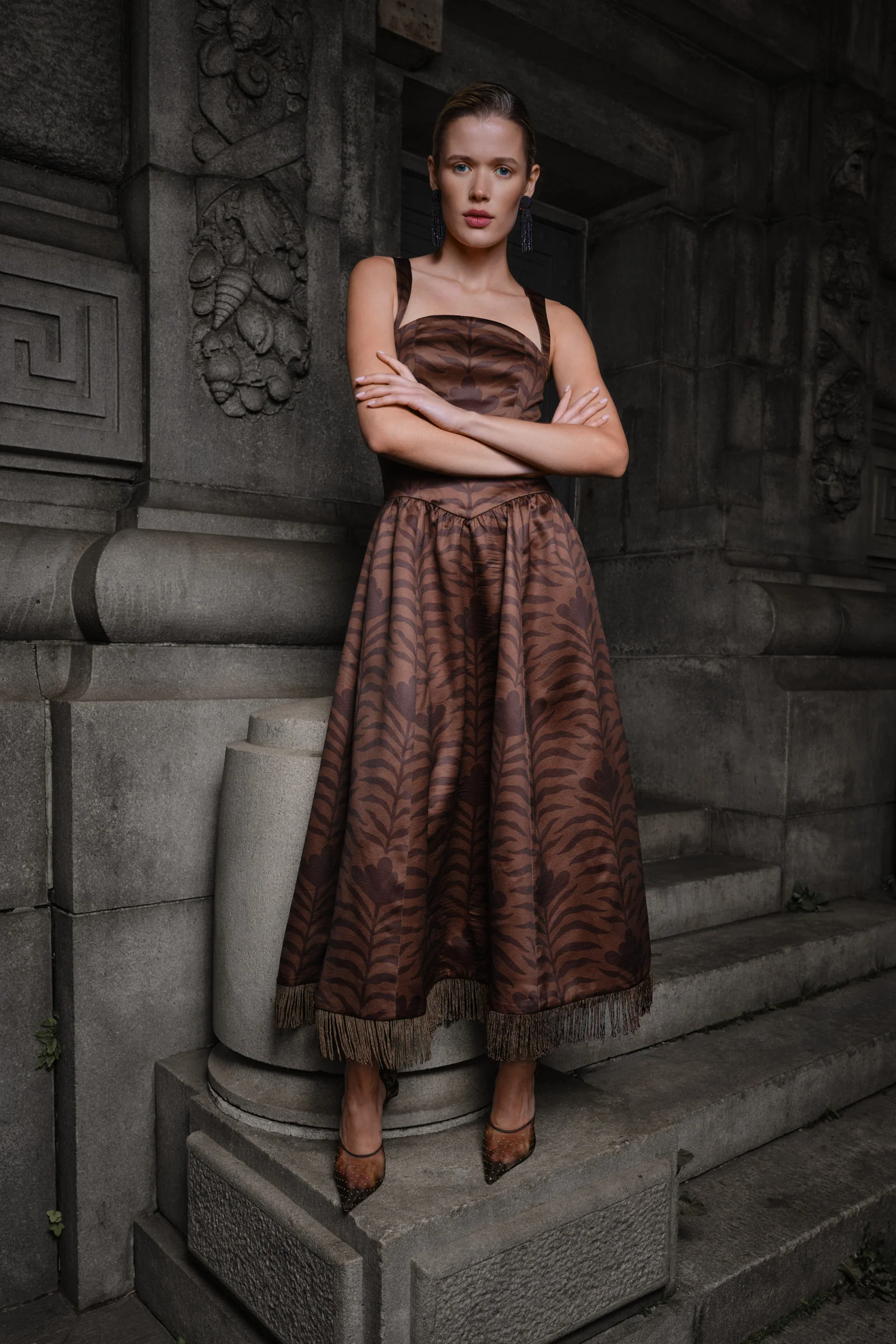 BEATRICE FRINGE MIDI DRESS - Image 5