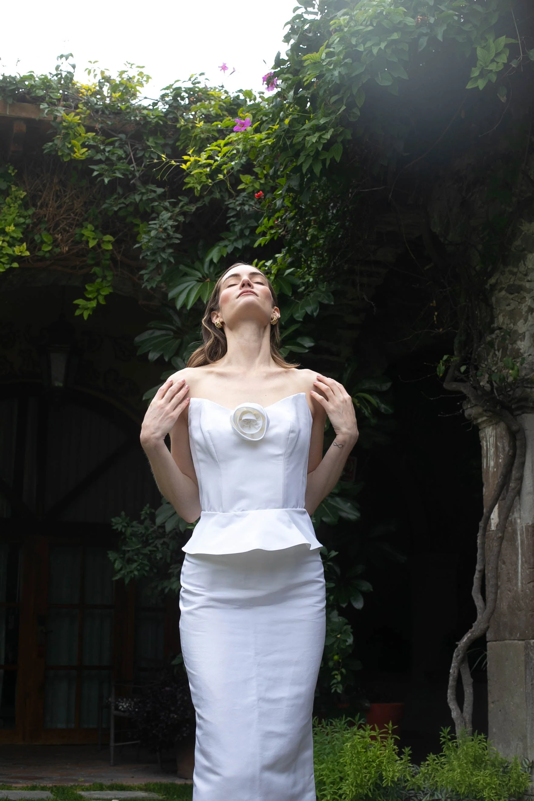 Delicias Corset Top, White - Image 4