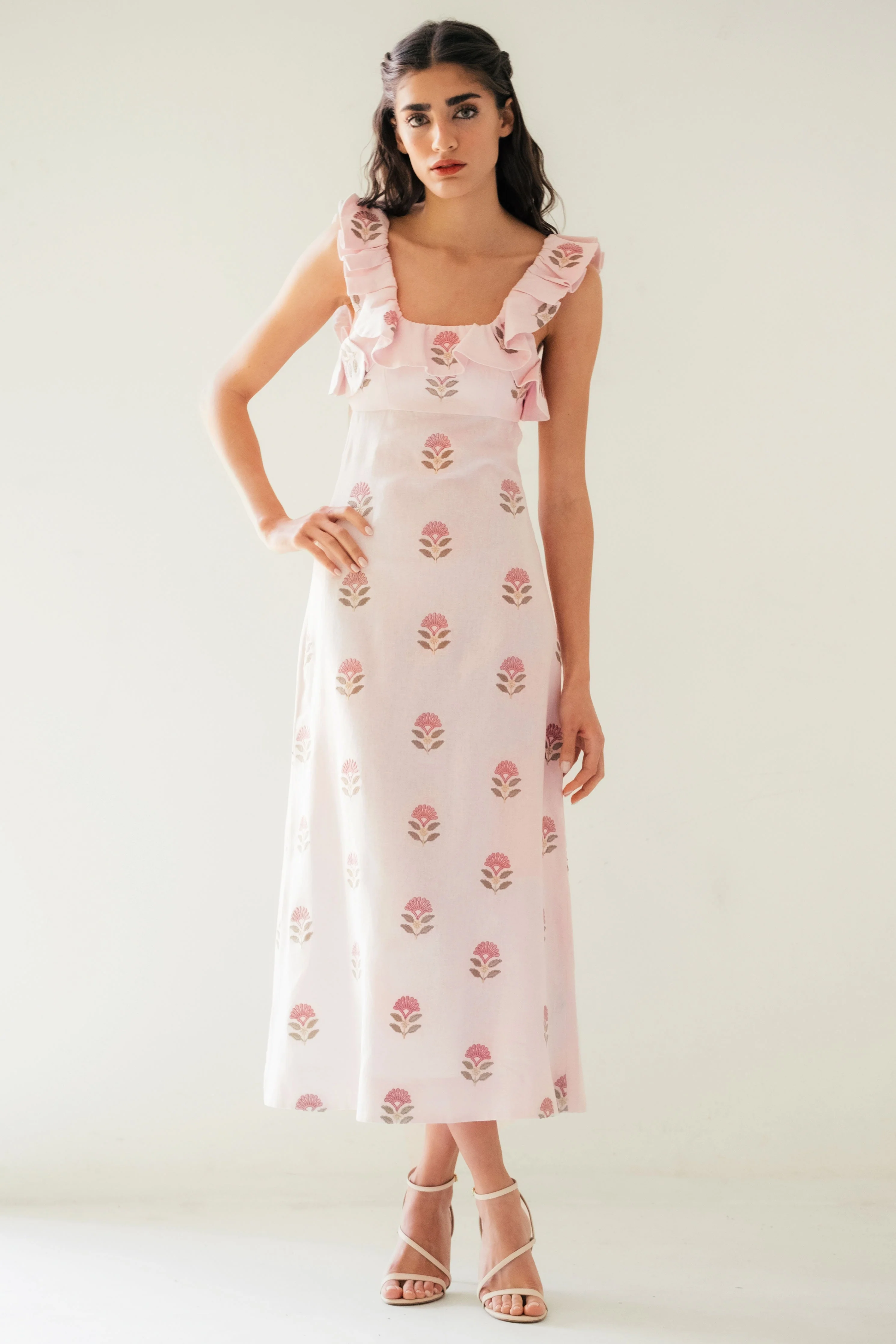 Malika Dress - Pink & Pink - Image 8