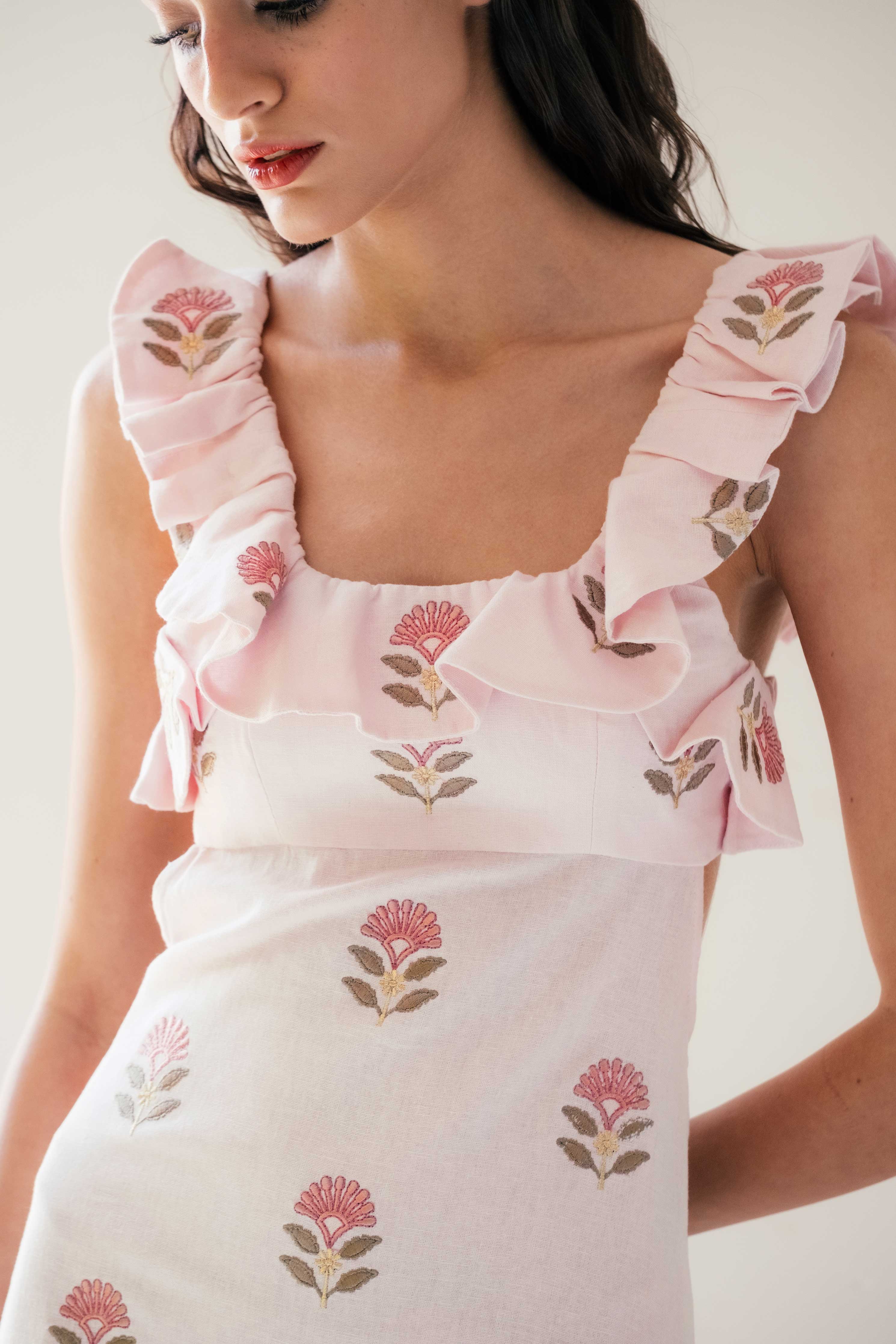 Malika Dress - Pink & Pink - Image 9