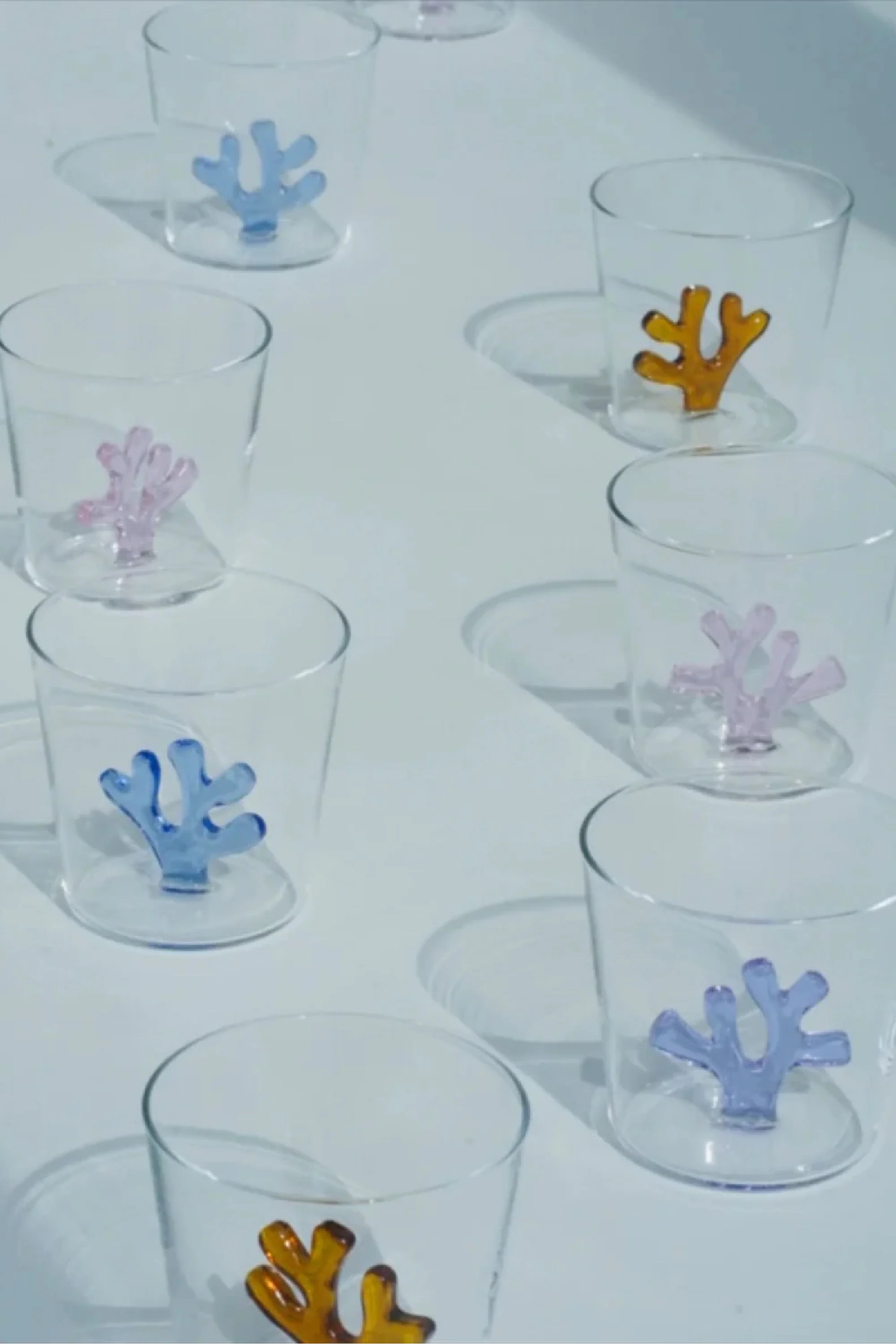 Whimsical Tumbler Glasses - Amber - Image 4